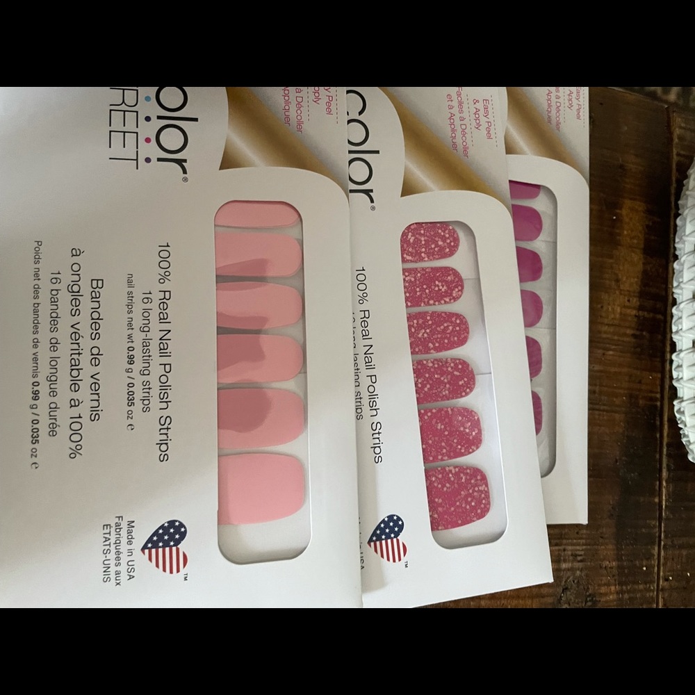 Colorstreet- lot of 3 pink shades